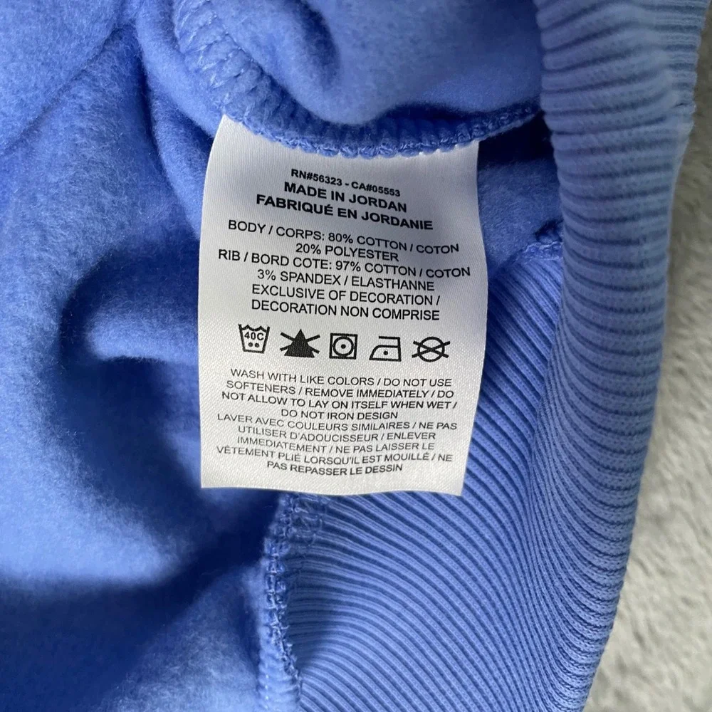 Nike Club Fleece Sweatsuit Girls Medium Blue Boxy Sweatshirt Joggers Set NWT - Picture 4 of 14